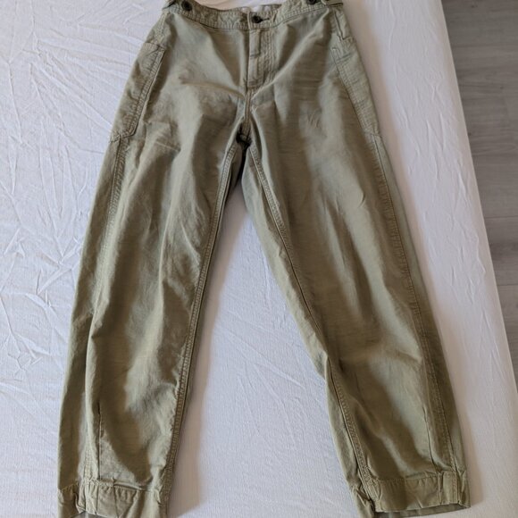 Everlane The Fatigue Barrel Pant Green Base - Size 4 - Picture 2 of 3
